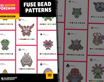 135 Pokemon Perler Bead Patterns | Hoenn Region Collection | Easy Fuse Bead Templates | Digital Download for Creative Fun