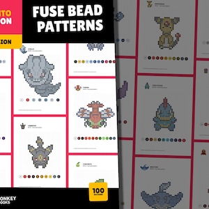 100 Pokemon Perler Bead Patterns | Johto Region Collection | Easy Fuse Bead Templates | Digital Download for Creative Fun