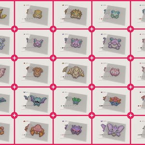 Digital download of 151 Pokemon Perler bead templates