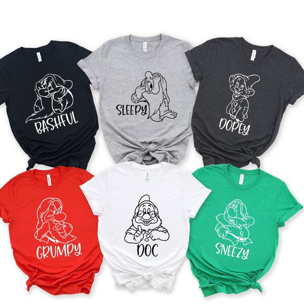 Seven Dwarfs Shirts - Etsy