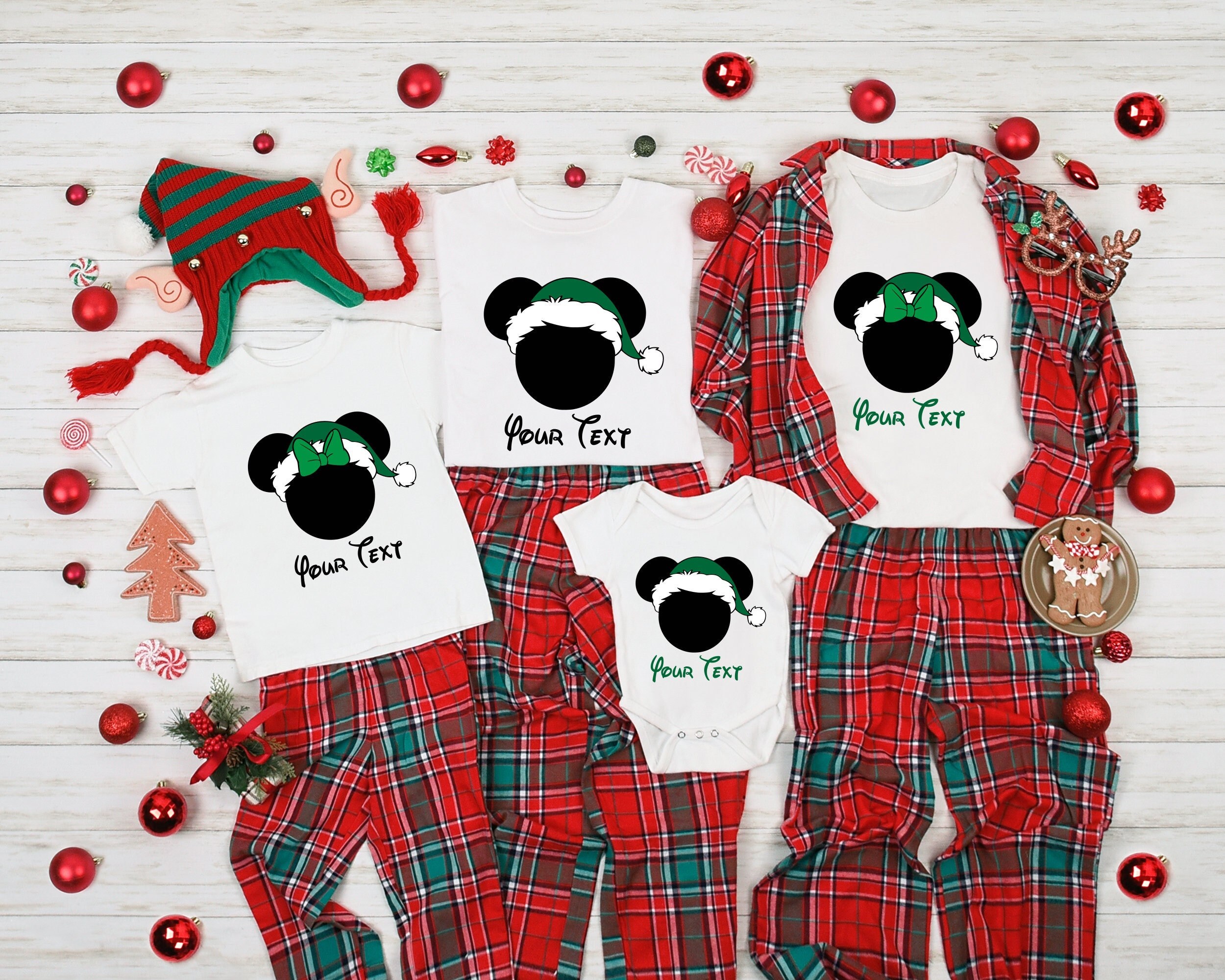 Discover Disney Custom Family Christmas Shirt,Mickey and Minnie Head Shirt