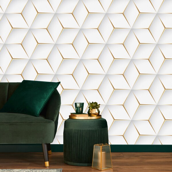 Metallic Gold Wallpaper Etsy