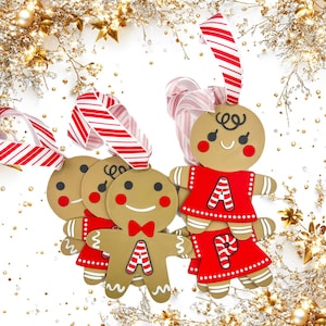 Personalized Gingerbread Christmas Ornament, 3D Customized Cookie Ornament Gift for Christmas, Custom Gingerbread Ornament Kids Ornaments