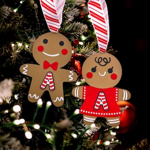 Personalized Gingerbread Christmas Ornament, 3D Customized Cookie Ornament Gift for Christmas, Custom Gingerbread Ornament Kids Ornaments