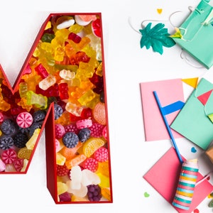 FILLABLE GIFT BOX, Fillable letters, Fillable numbers, Recipe Box, Fillable Number Box, birthday gift box, charcuterie,charcuterie letters