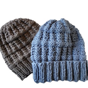 Instructions, knitting pattern, knitted hat, hat, DIY hat, PDF instructions, men&#39;s hat, women&#39;s hat, matzo