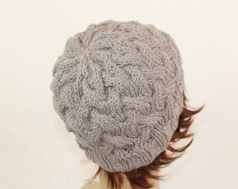 Instructions, knitting pattern, knitted hat, hat, cable hat, Luisa, cable pattern, winter hat