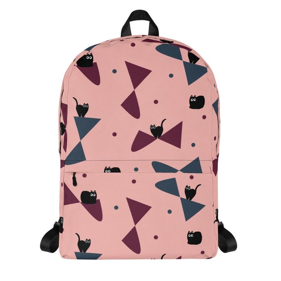 Backpack with Cute Black Cat Design Perfect for School Daily Use and Sports Activities Kids School Backpack Cat Bag