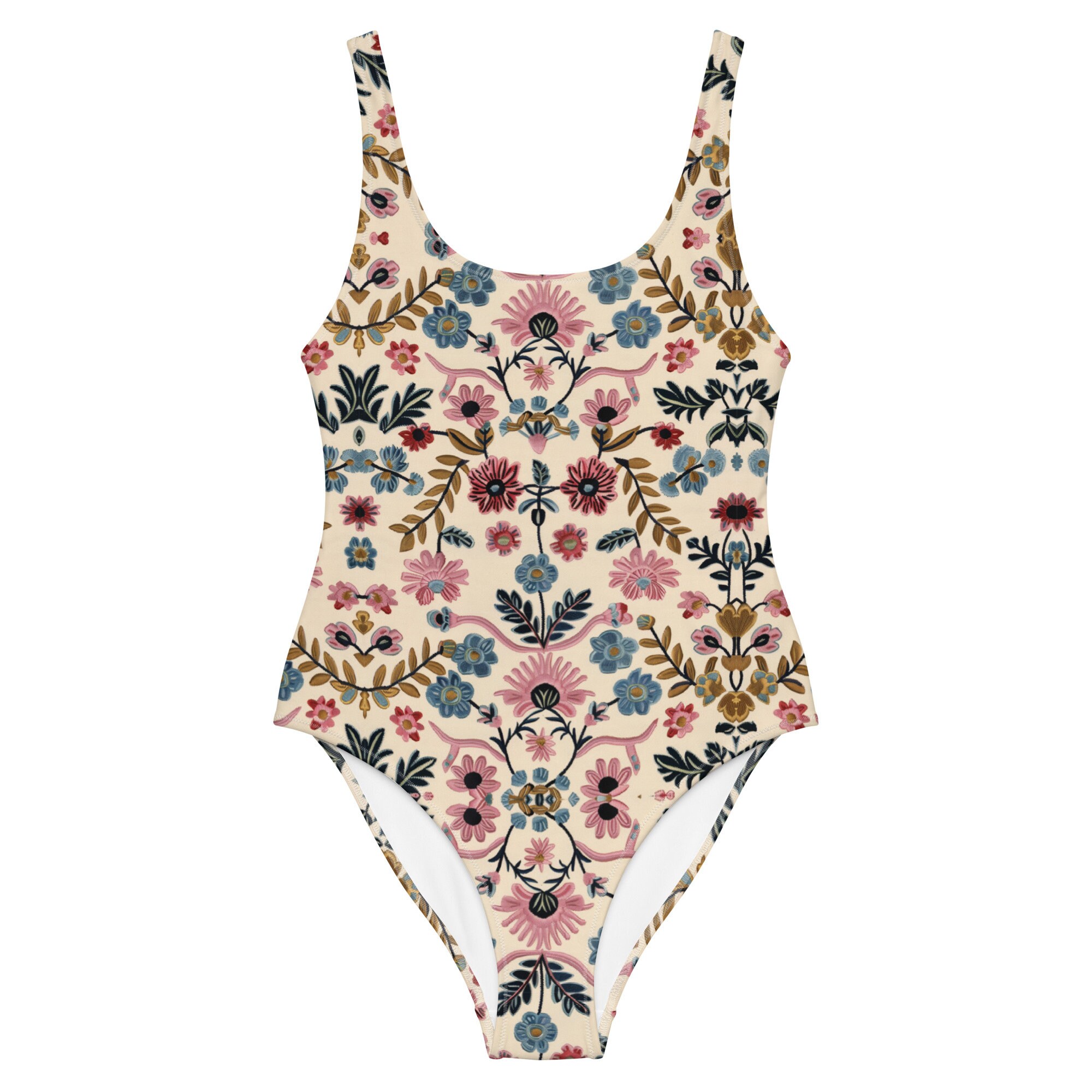 Women's swimsuit one-piece elegant floral printed main image 0