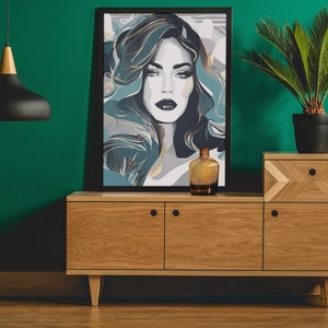 Femme Fatale Poster | Druckbare Wandkunst | Vintage Pin-Up-Dekor | Femme Fatale Kunst | Retro Wohnkultur | Digitaler Download