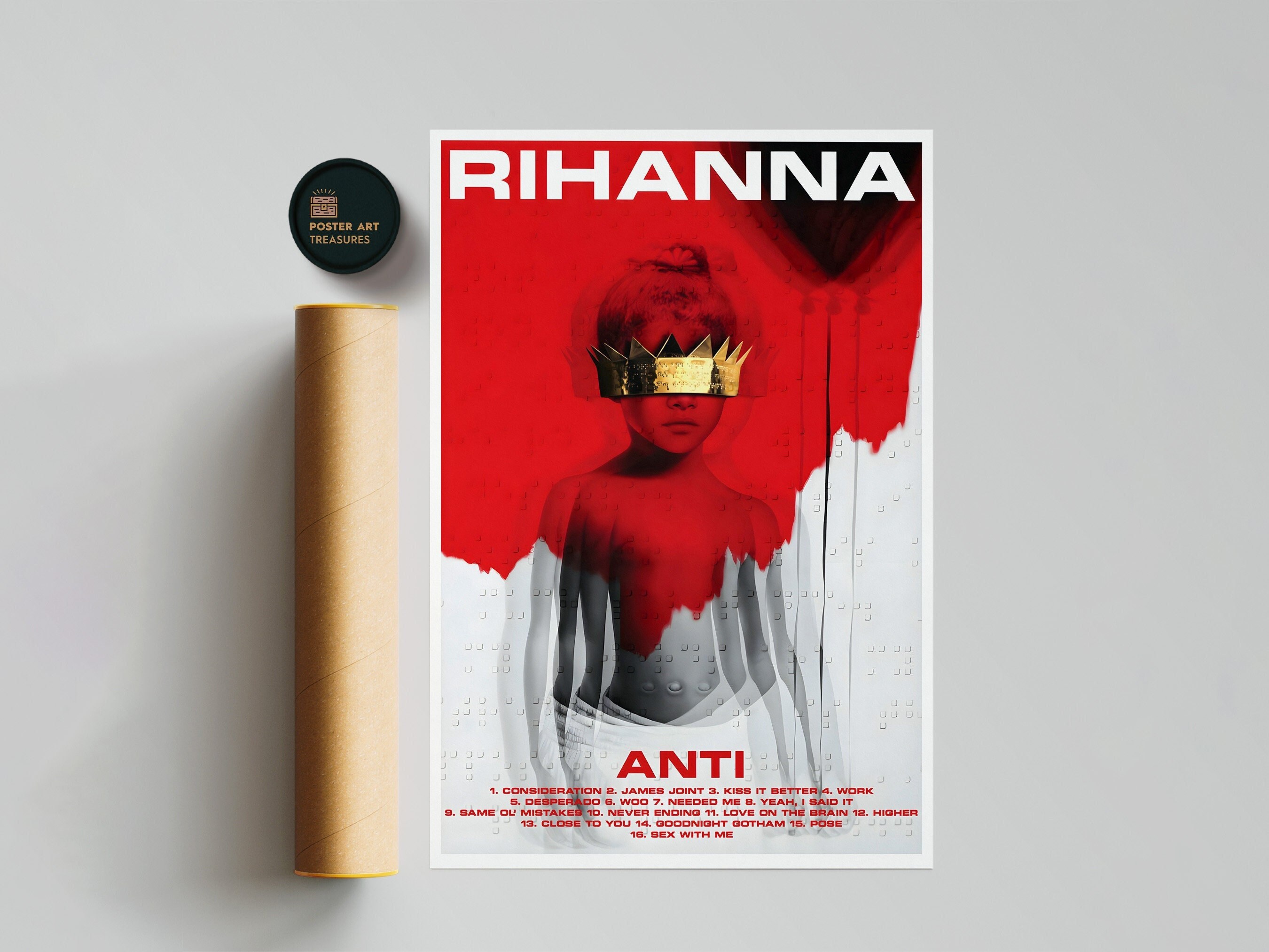 Rihanna Anti Album Poster / Room Decor / Music Decor / Music - Etsy
