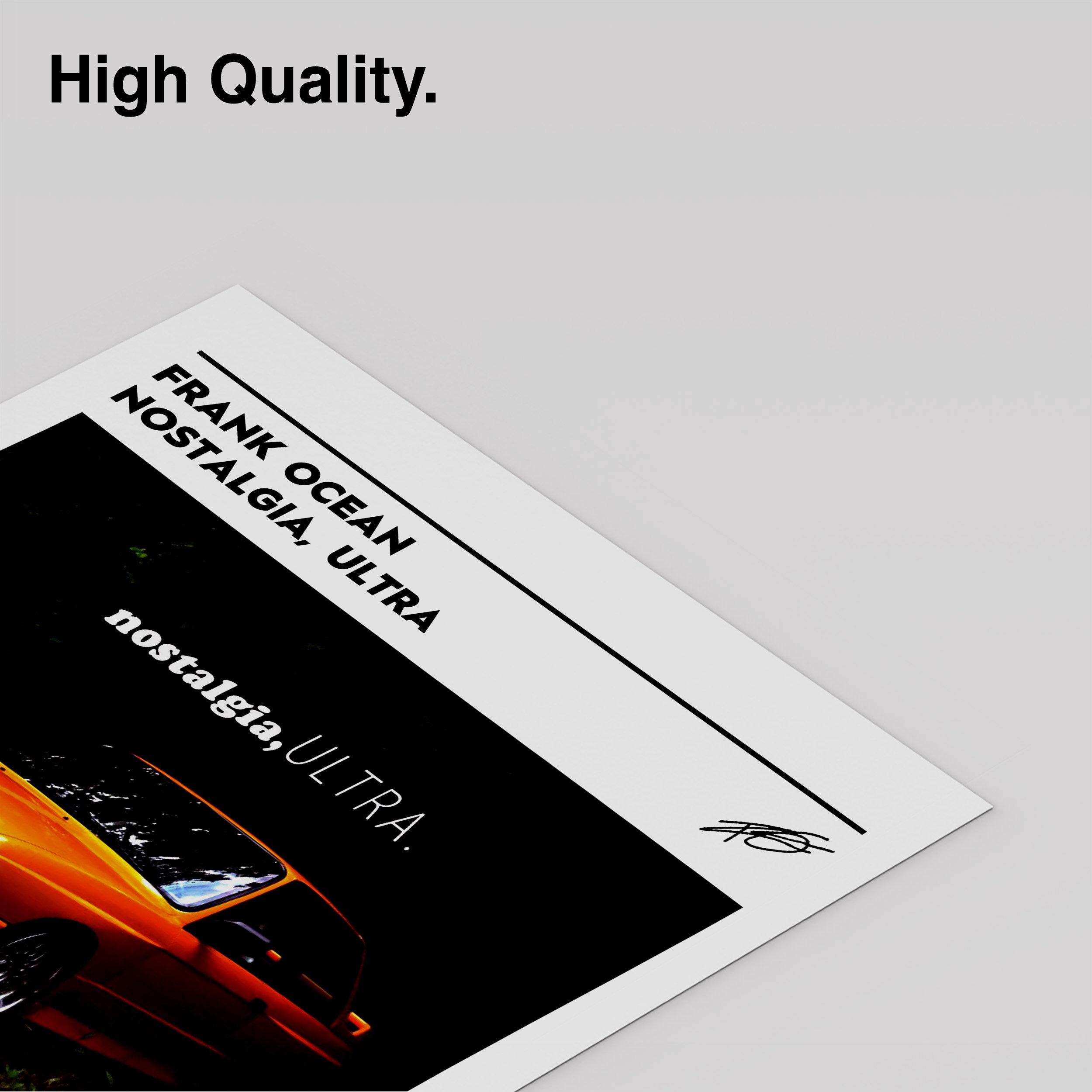 Frank Ocean - Nostalgia, Ultra / Album Cover Poster Designed & Sold By ...