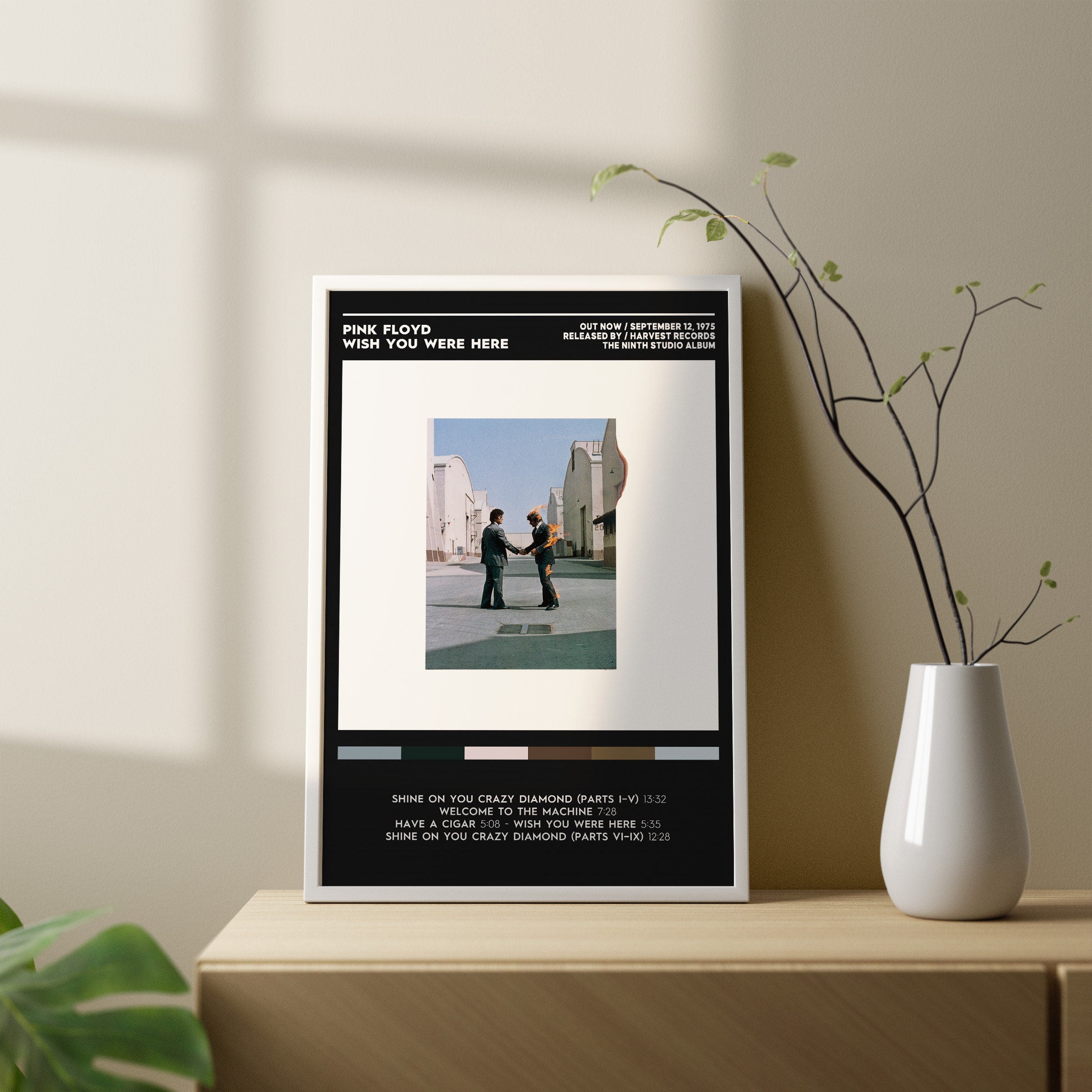 Buy Pink Floyd Wish You Were Here Album Poster / 3 Colors 1 Online