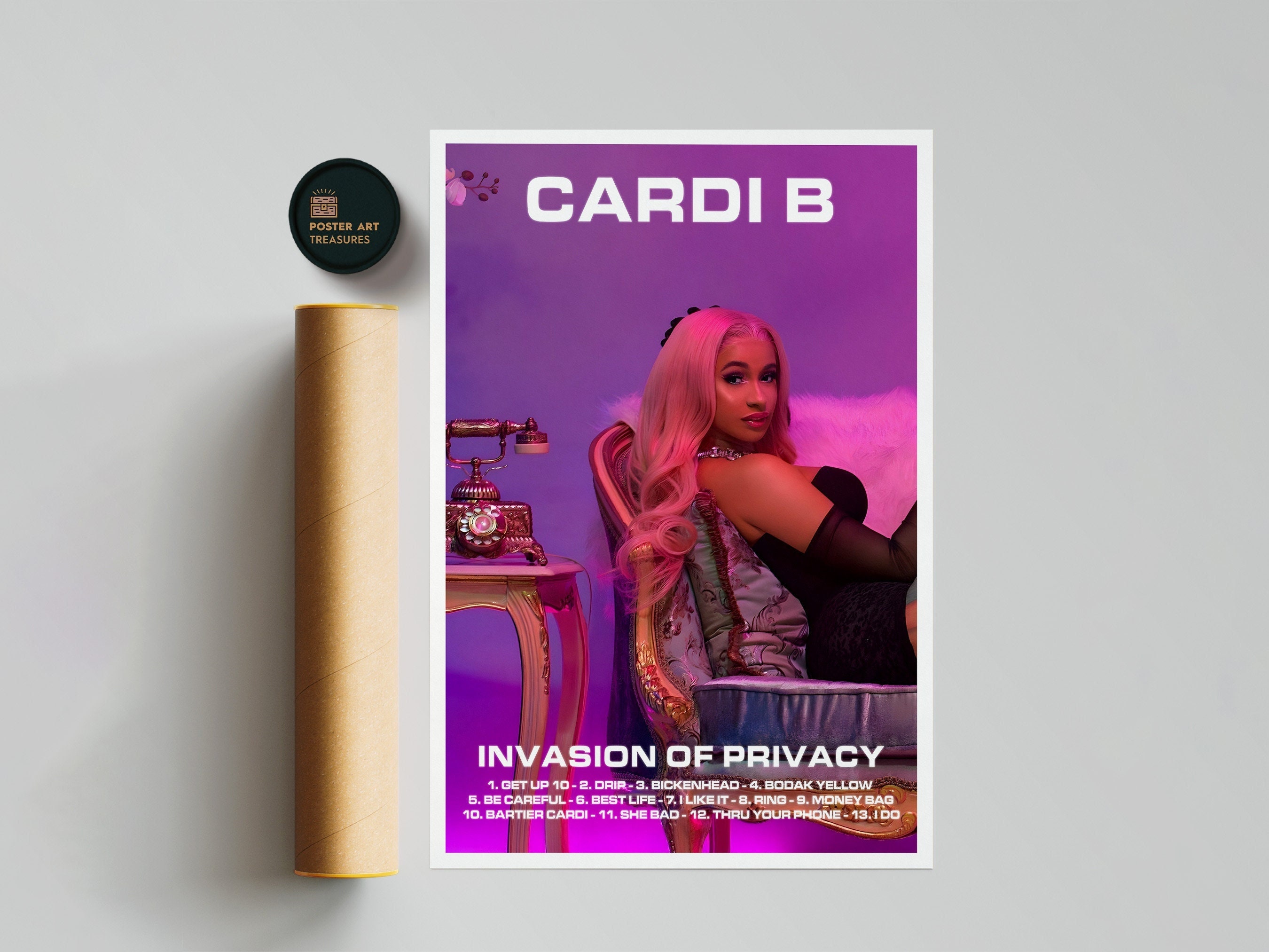 Cardi B Invasion of Privacy Album Poster / Room Decor / Etsy