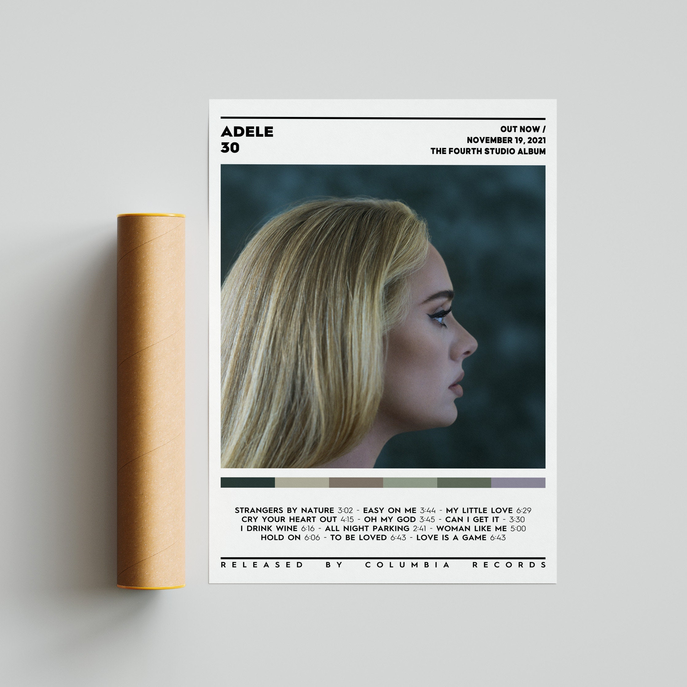 Adele - 30 Album Poster / 3 Colors 1 Price / Album Cover Poster