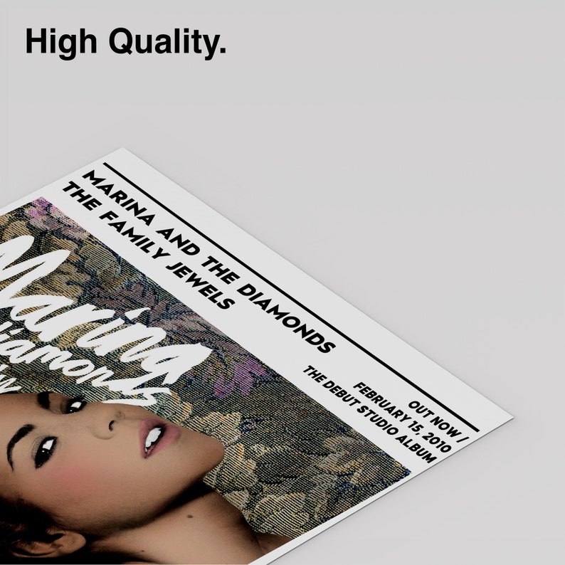 Marina Diamandis the Family Jewels Album Poster / Album Etsy