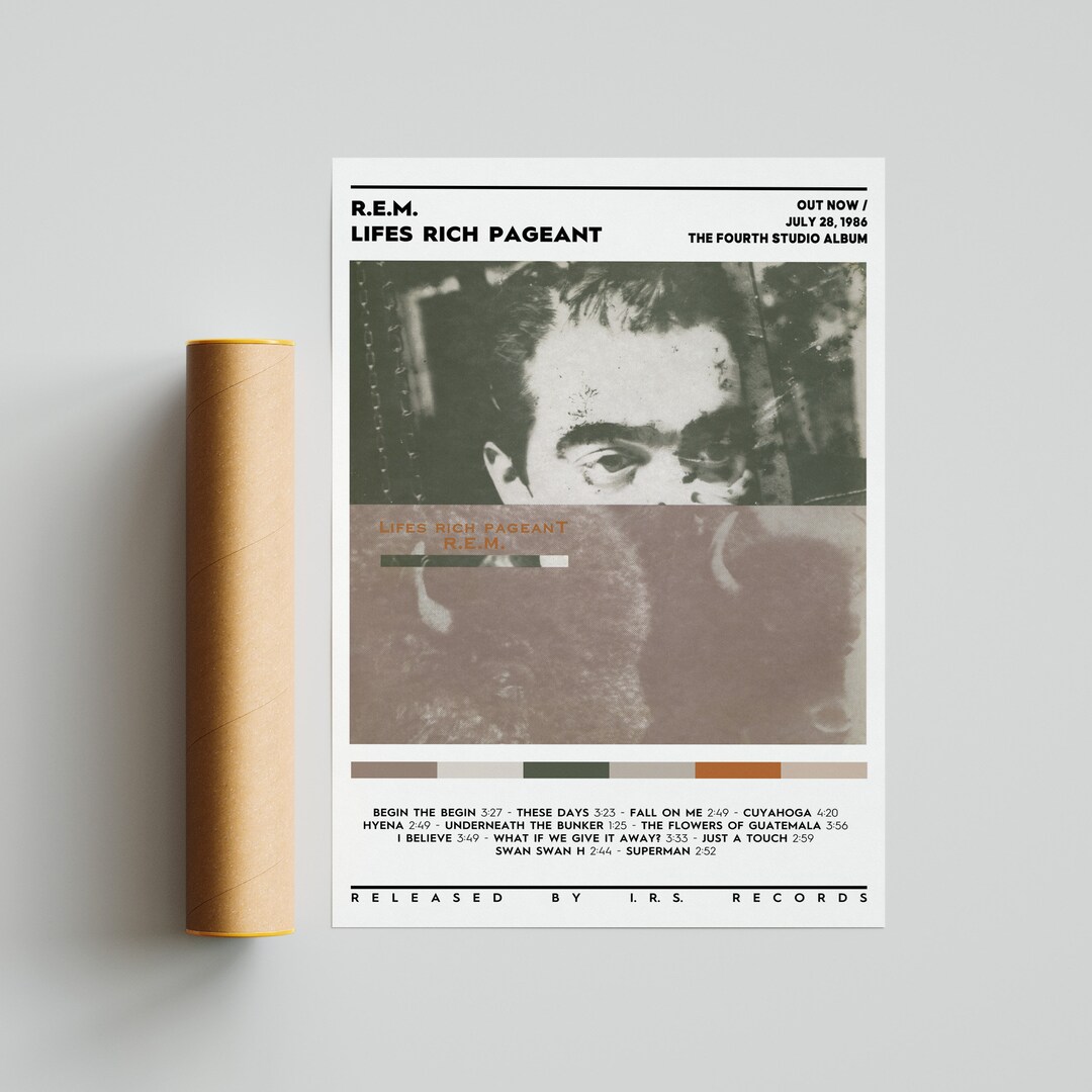 R.E.M. Lifes Rich Pageant Album Poster / Album Cover Poster Etsy UK