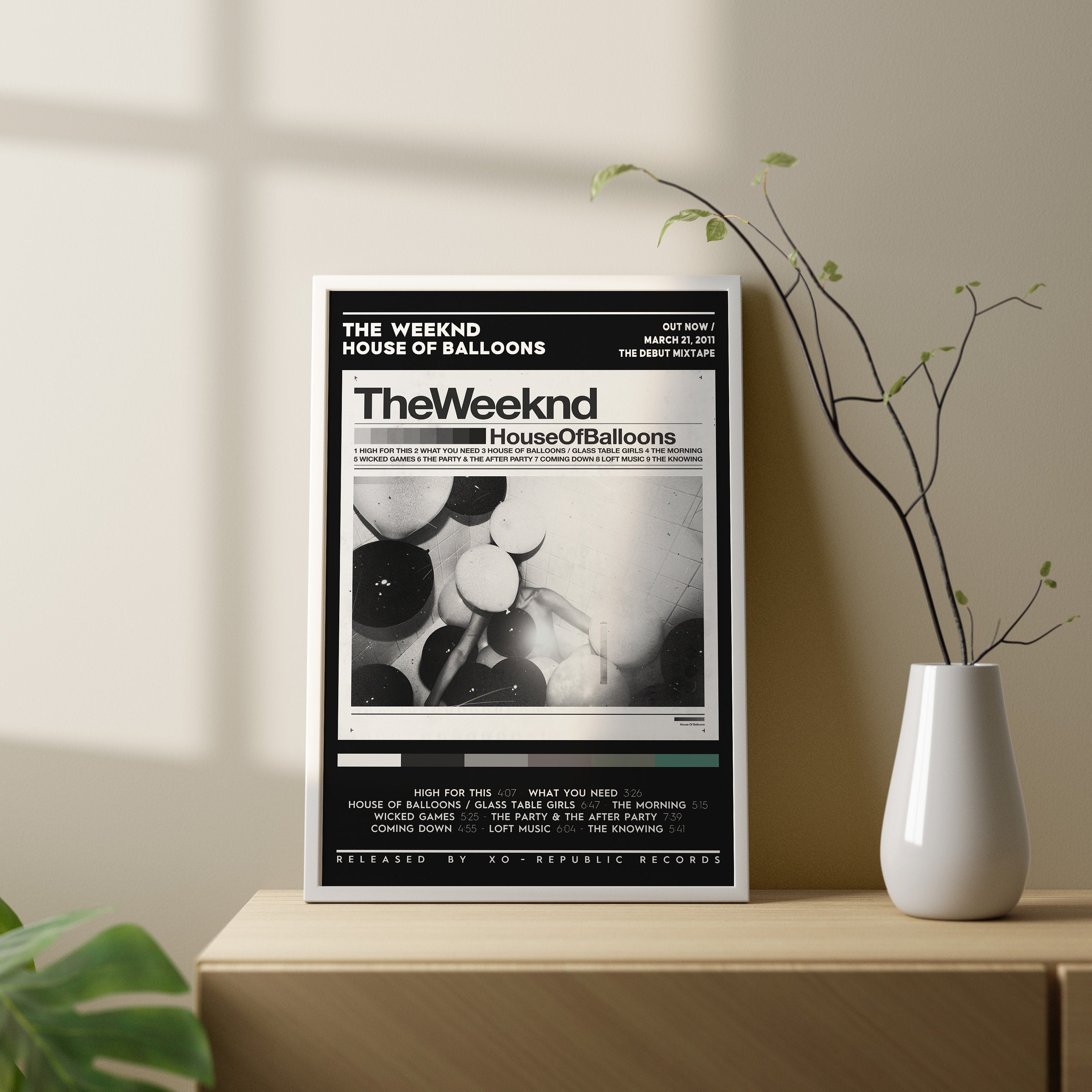 Discover The Weeknd - House of Balloons Album Poster / Album Cover Poster / Room Decor / Music Decor / Music Gifts