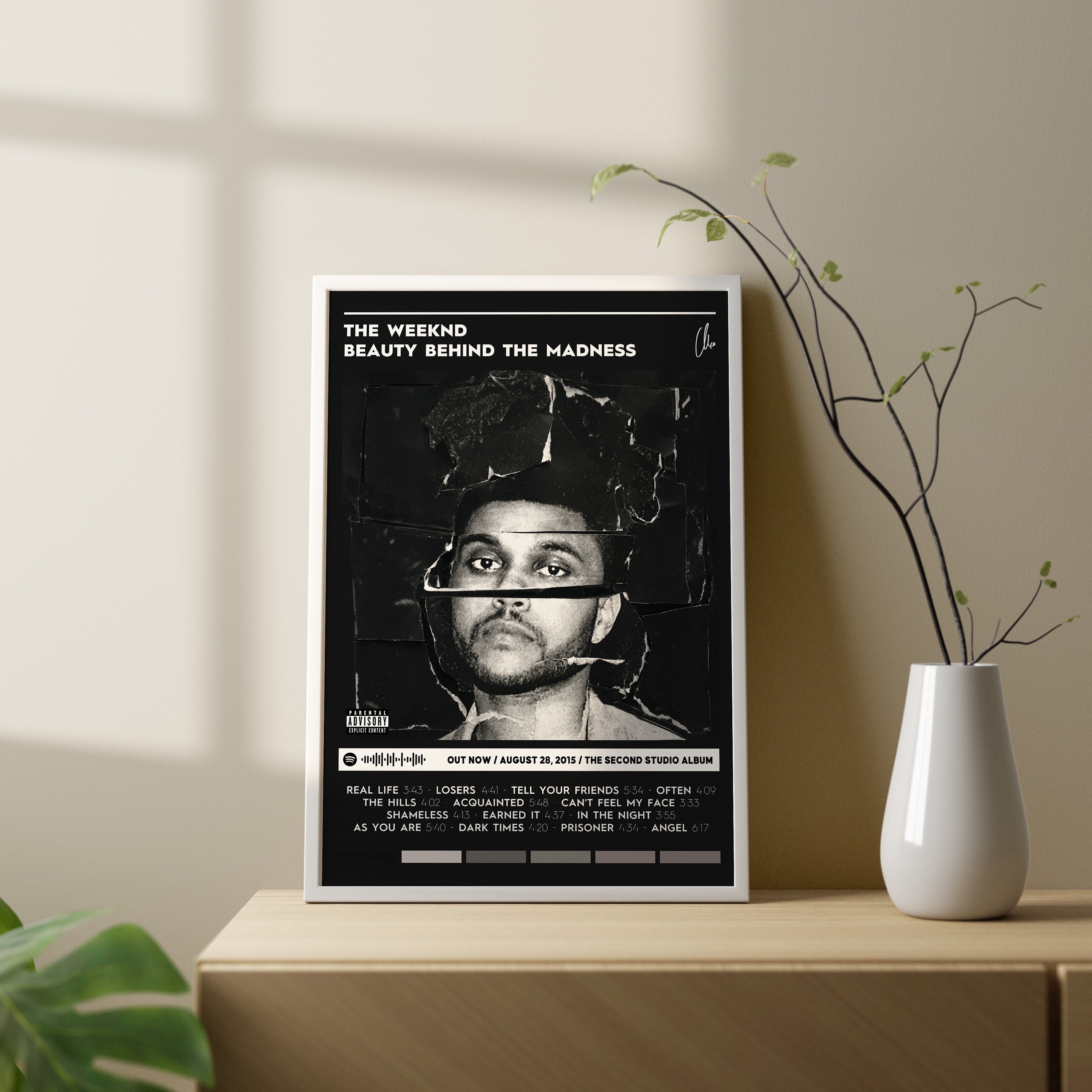 The Weeknd' Poster, picture, metal print, paint by Memories Poster