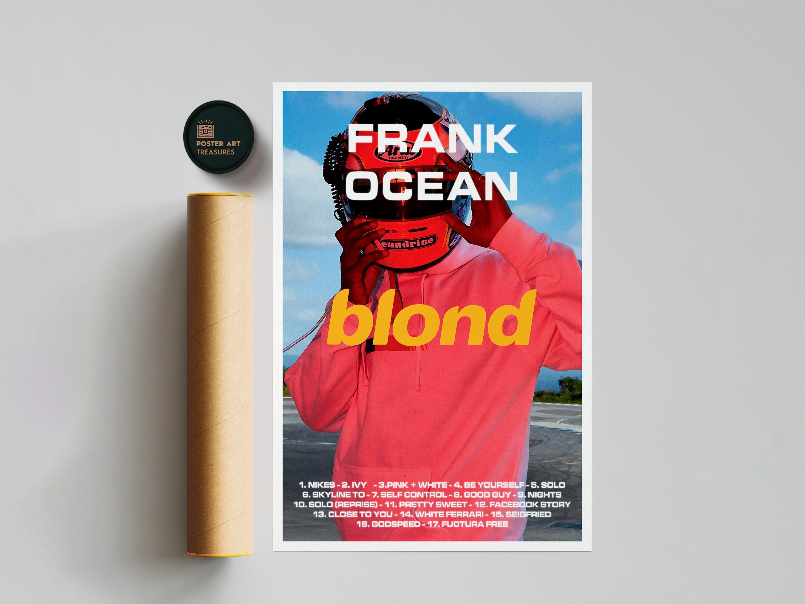 Discover Frank Ocean - Blond Album Poster / Room Decor