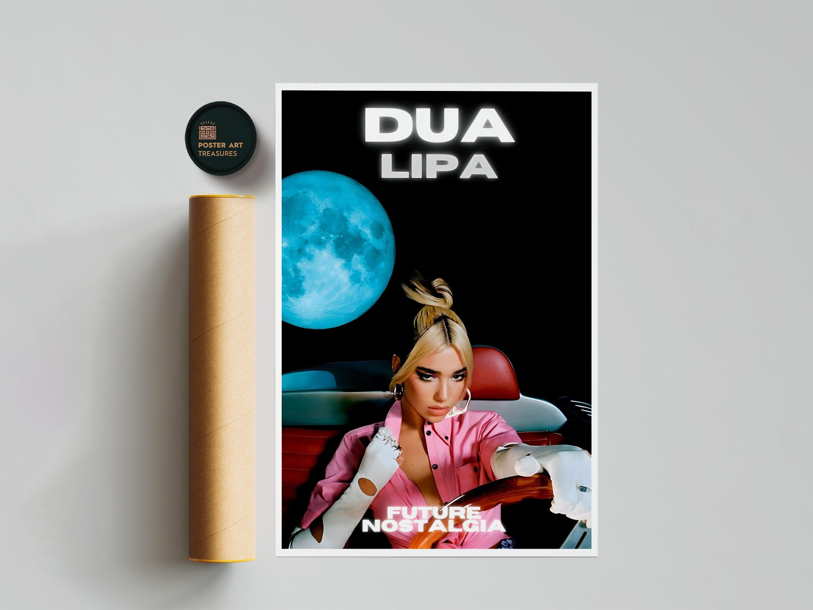 Discover Dua Lipa - Future Nostalgia Album Posters / Room Decor / Music Decor / Music Gifts / Dua Lipa Art