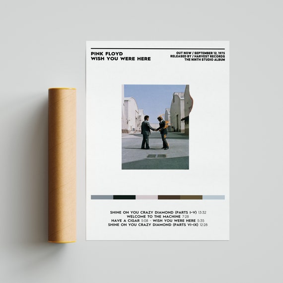Buy Pink Floyd Wish You Were Here Album Poster / 3 Colors 1 Online