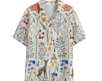 Deer Women's Shirt /Rayon