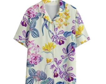 Orchid Flower Women's Shirt / Rayon
