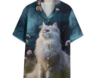 White Persian Women's Shirt / Rayon