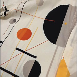 Homage to Kandinsky Men's Cotton Shirt image 5