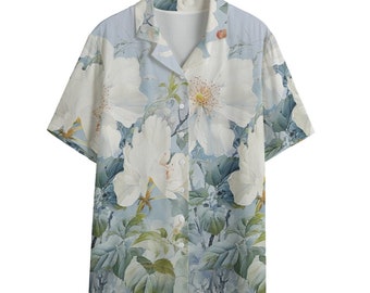 White Roses Women's Shirt / Rayon