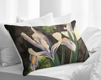 Irises Pillow Cover / with Hidden Zipper / Single Side Printing (1PC）