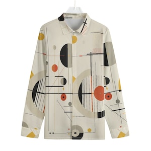 Homage to Kandinsky Men's Cotton Shirt image 1