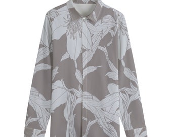 Moon Lily Men's Cotton Lapel Collar Shirt With Concealed Placket |115GSM Cotton poplin
