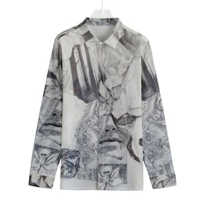 King Tut Men&#39;s Cotton Shirt With Concealed Placket / 115GSM Cotton poplin / All Over Print