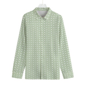 Green Geometrics Men's Cotton Shirt