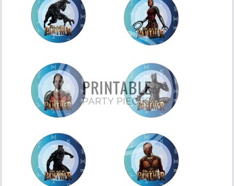 Printable Black Panther Cake Topper - Etsy