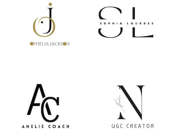 Customizable Business Logo, black logo canva template: White Professional Design for Small Businesses - Marketing DIY Logo Template