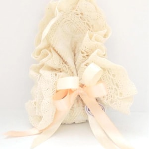 Sardinian crafts Favor - Large doily in Sardinian fabric