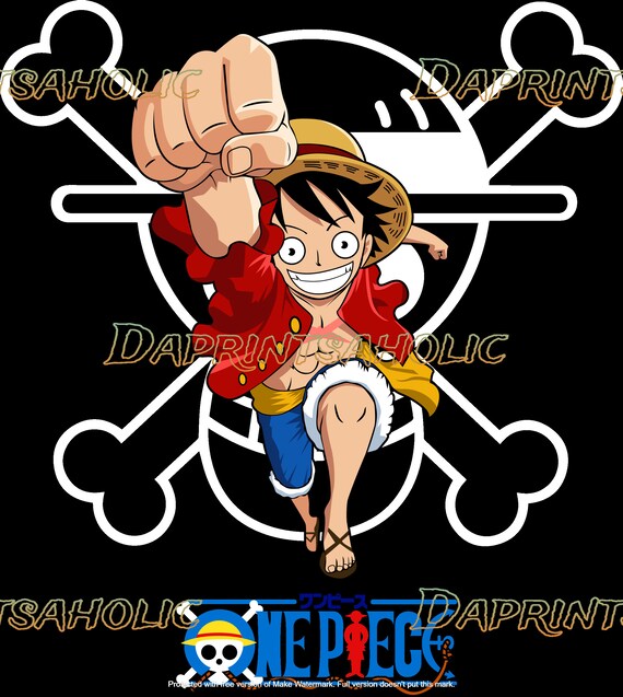 One Piece Anime Luffy Pirate Logo Design editable Ai Png Etsy Australia