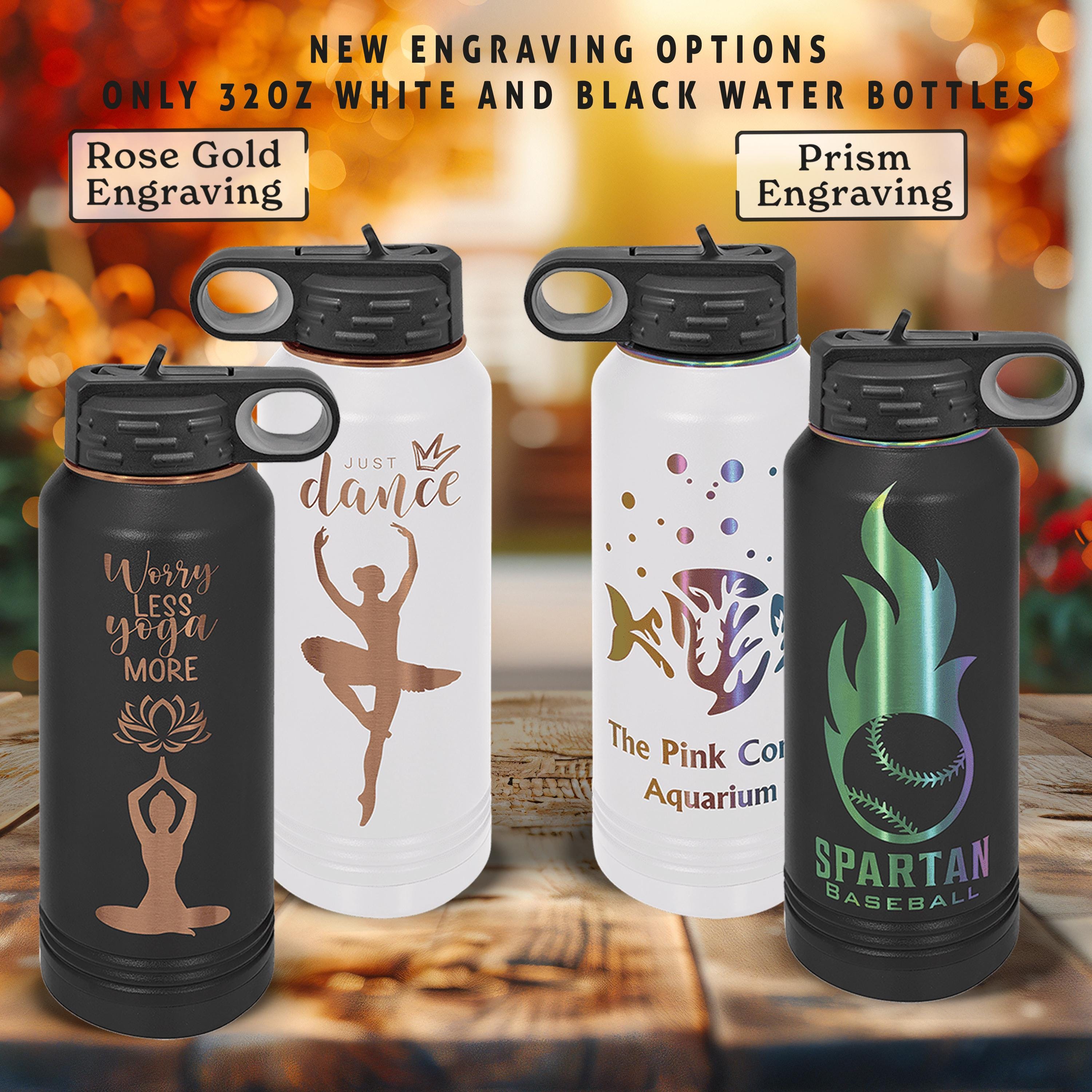 Personalized Water Bottle, Custom Name Laser Engraving Water Bottle ...