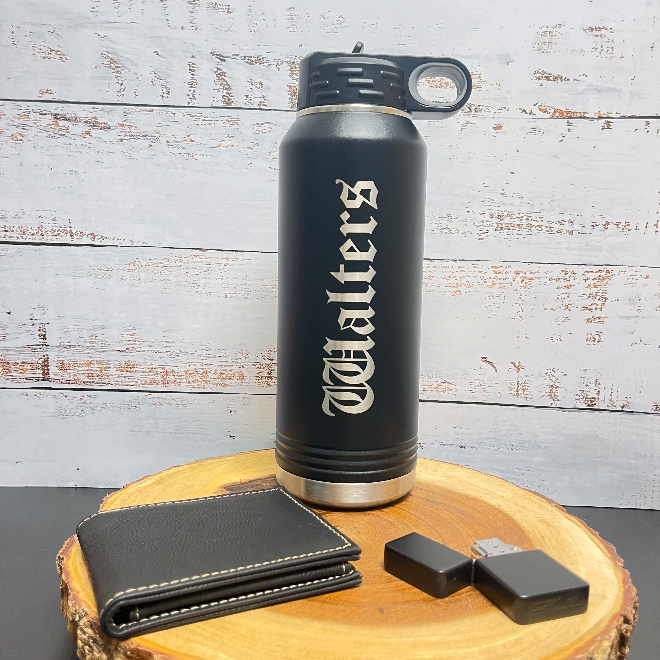 Custom Personalized Name Water Bottle, Laser Engraved With Custom Name ...