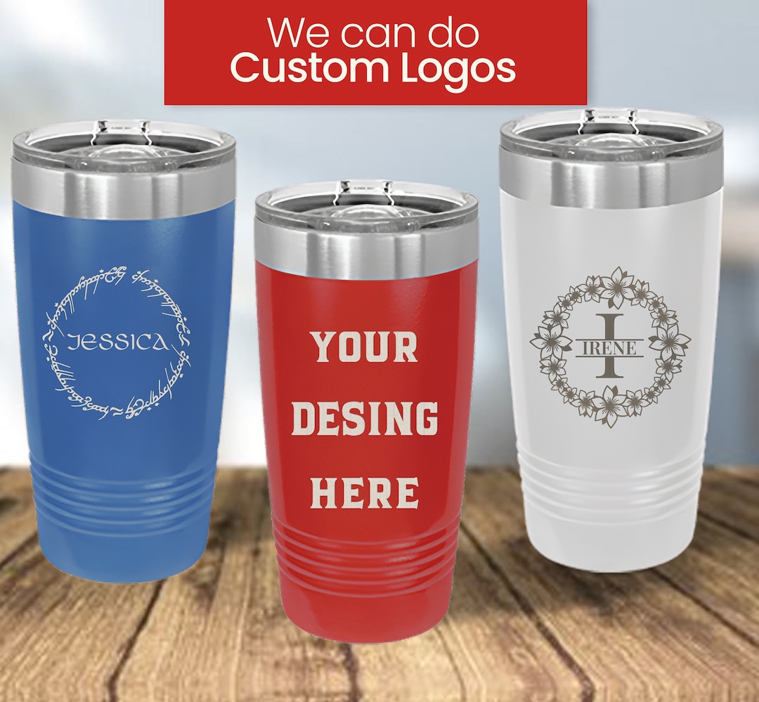 Personalized 20 Oz Tumbler, Custom Logo Tumbler, Personalized Insulated