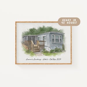 Custom Hand-Painted House Portrait, New Home Watercolor Art, Realtor Closing Gift, Personalized House Sketch, Mother’s Day Gift