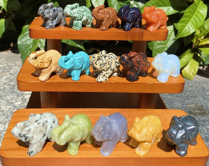 Mini Lucky Elephant Statue, Vintage Brass Elephant, Feng Shui Sculpture