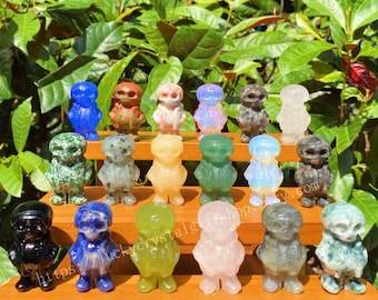 1.5" Hand-Carved Crystal Skull: Healing Stone Decor