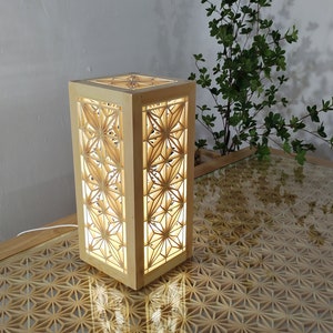 Kumiko lamp Log decorative light in original color