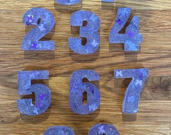 Resin numbers full set or individual digits 0-9