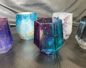 Resin pen holder, make up brush holder.