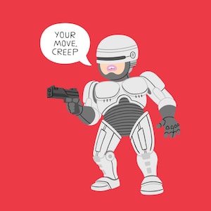 Robocop 8x8 print
